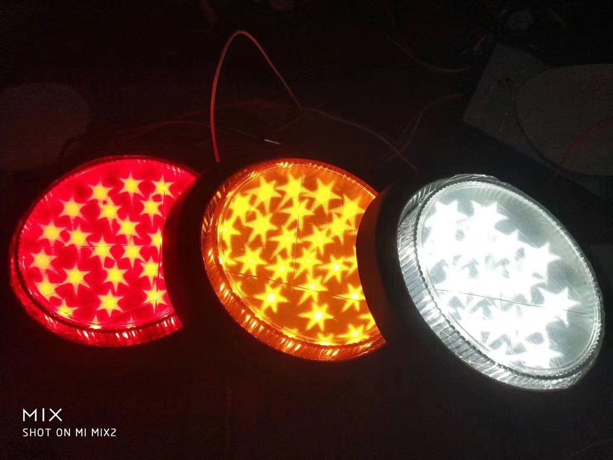 12V/24V 30灯 Red / Amber / White Truck Trailer Tail Light Model 1015 image 5