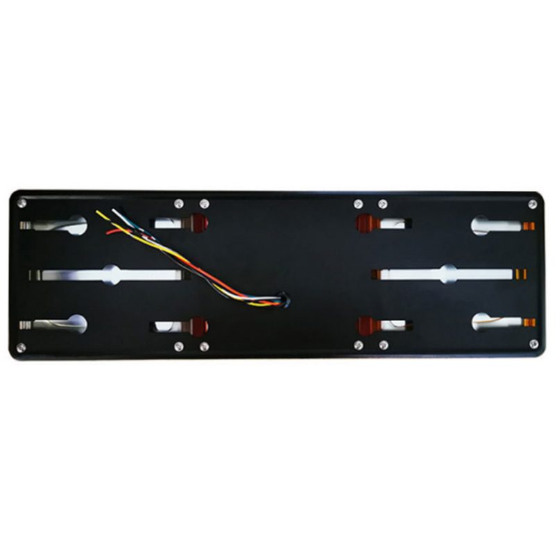 12V/24V 124灯 Red / Amber Truck Trailer Tail Light Model 1034 image 2