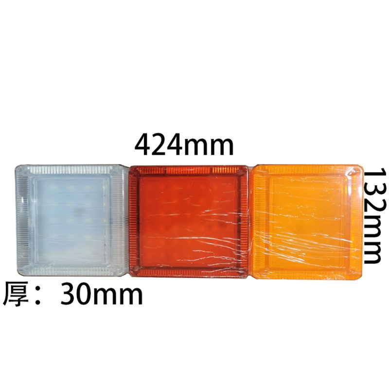 12V/24V 124灯 Red / Amber Truck Trailer Tail Light Model 1034 image 3