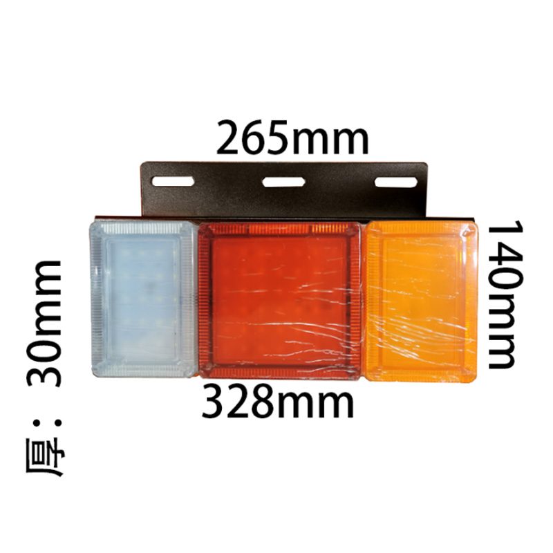 12V/24V 82灯 Red / Amber / White Truck Trailer Tail Light Model 1036 image 3