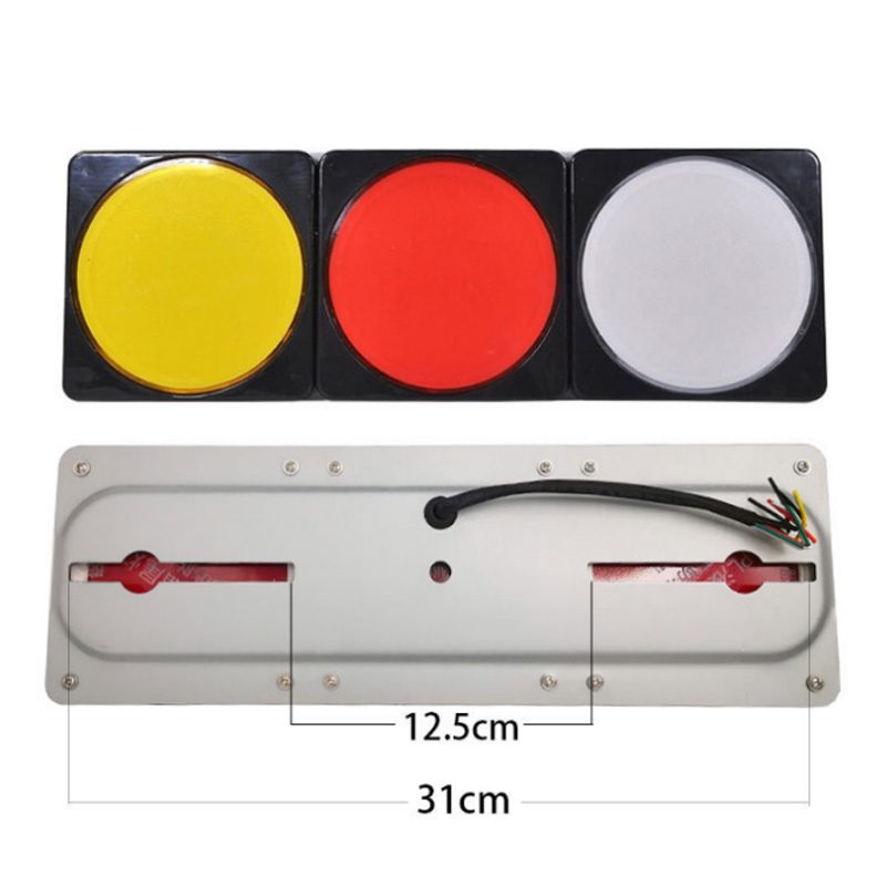 12V/24V 126灯 Red / Amber / White Truck Trailer Tail Light Model 1038 image 2