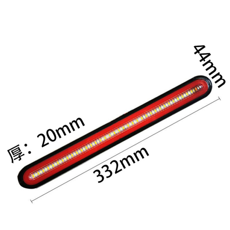 12V/24V 126灯 Red / Amber Truck Trailer Tail Light Model 1042 image 3