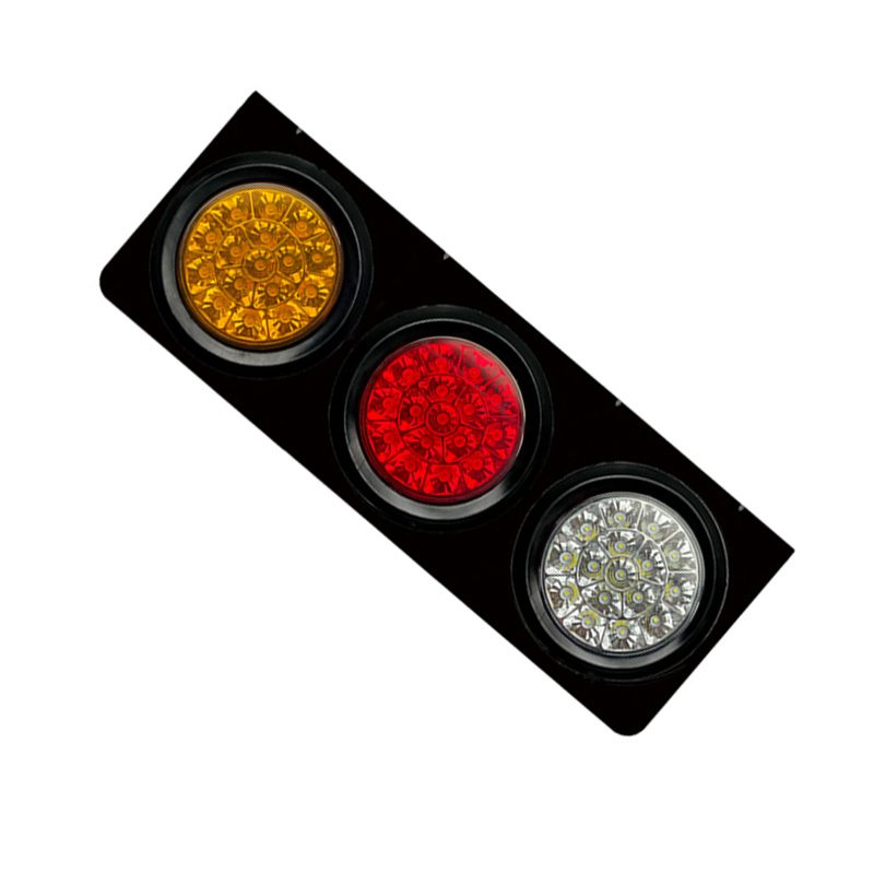 12V/24V 48灯 Red / Amber / White Truck Trailer Tail Light Model 1051