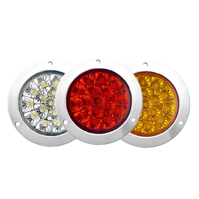 12V/24V 16灯 Red / Amber Truck Trailer Tail Light Model 1054 image 7