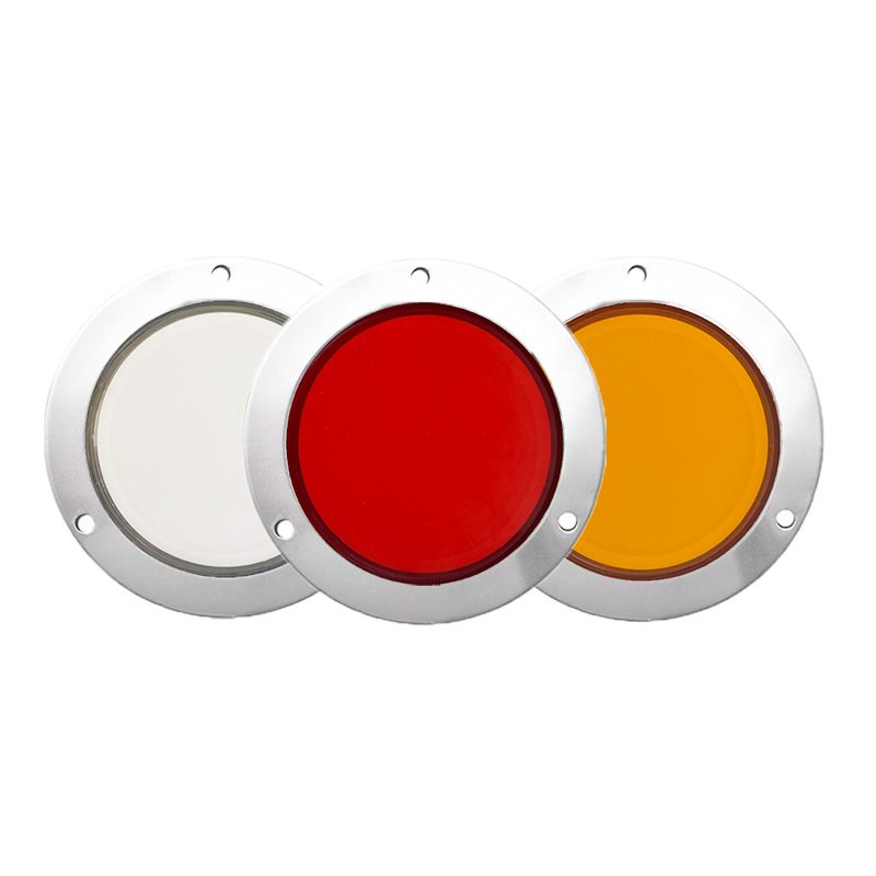 12V/24V Red / Amber Truck Trailer Tail Light Model 1055 image 4