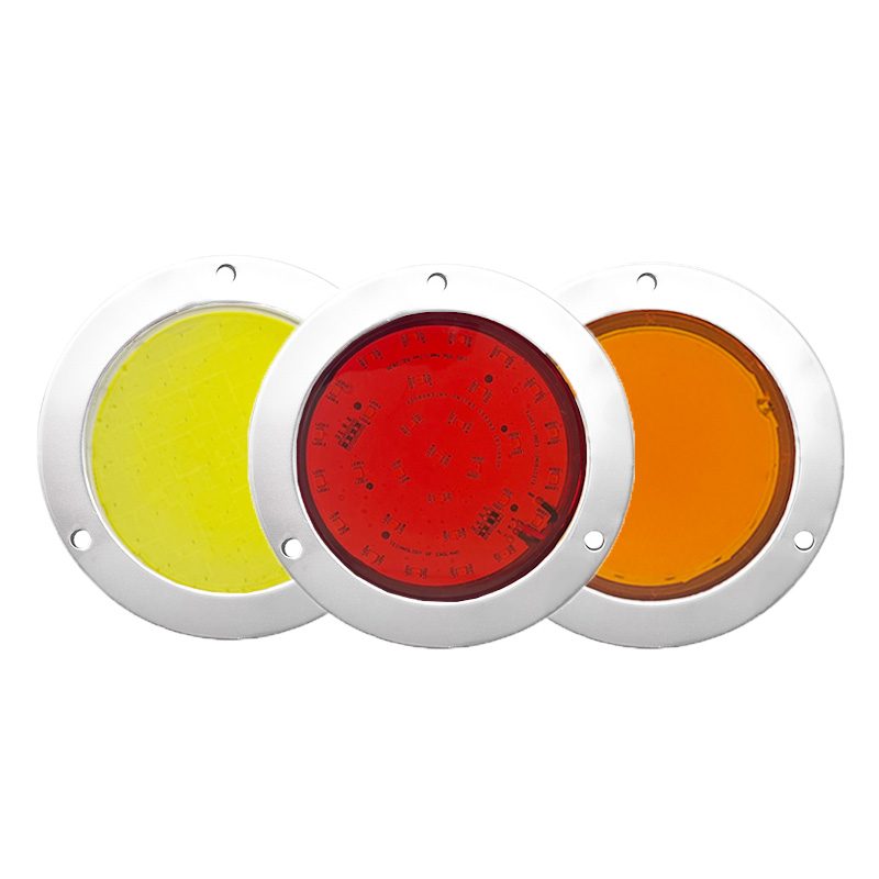 12V/24V Red / Amber Truck Trailer Tail Light Model 1056 image 4
