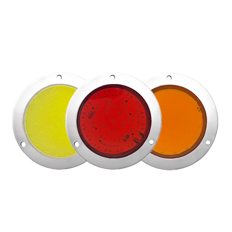 12V/24V Red / Amber Truck Trailer Tail Light Model 1056 image 5