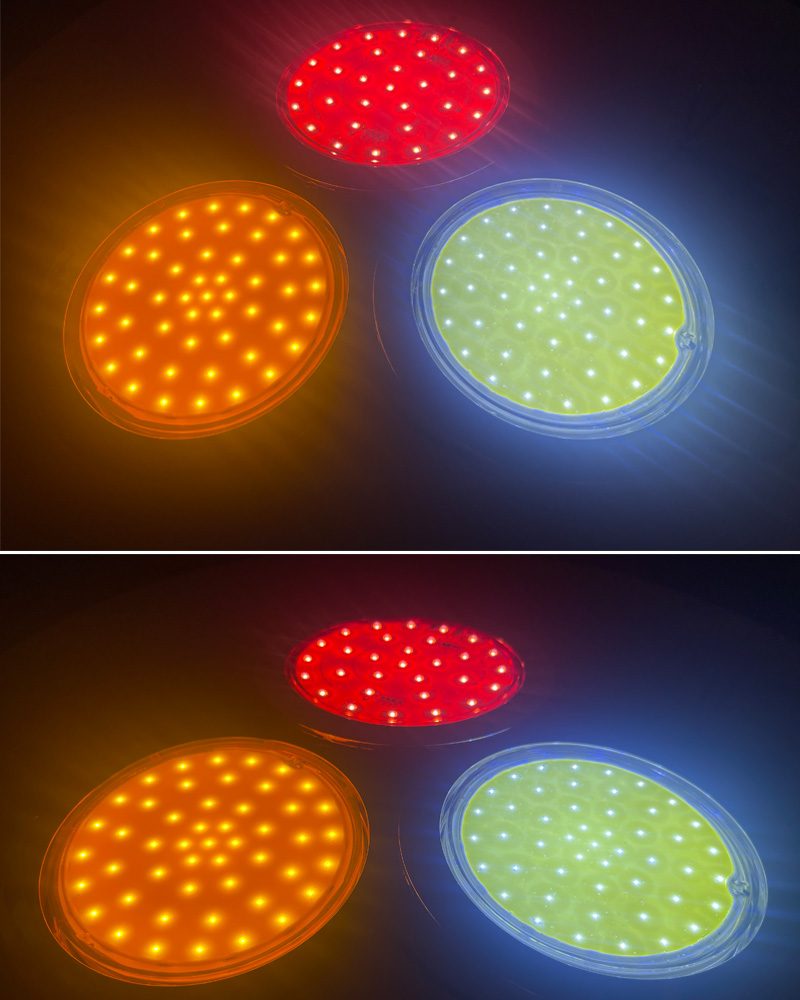 12V/24V Red / Amber Truck Trailer Tail Light Model 1056