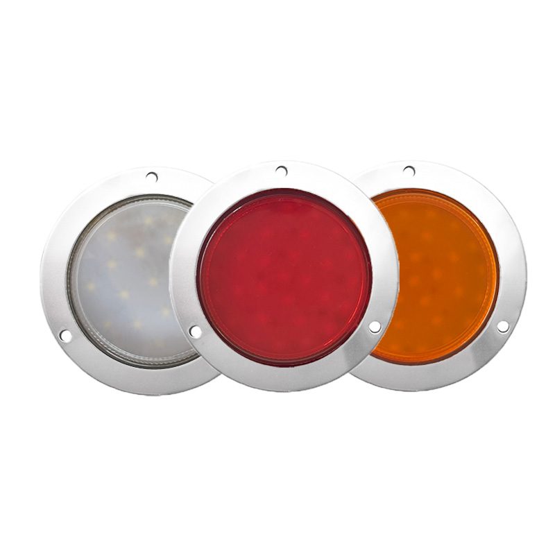 12V/24V Red / Amber Truck Trailer Tail Light Model 1057 image 7