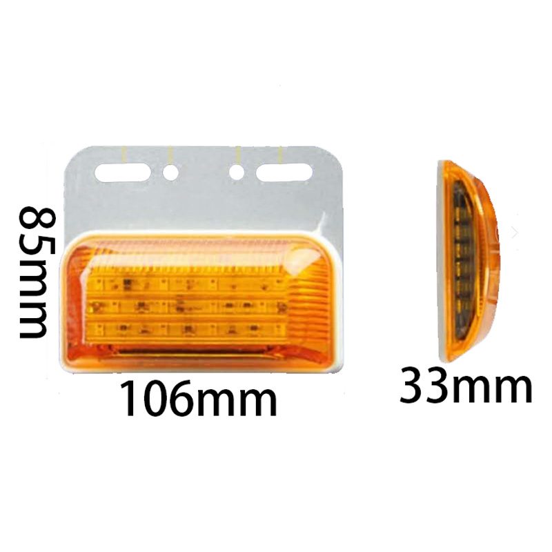 12V/24V 20灯 Red / Amber / White / Blue / Green Truck Trailer Side Marker Light Model 2008 image 3