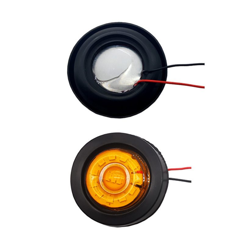 12V/24V 12灯 Red / Amber / White Truck Trailer Side Marker Light Model 2015 image 2