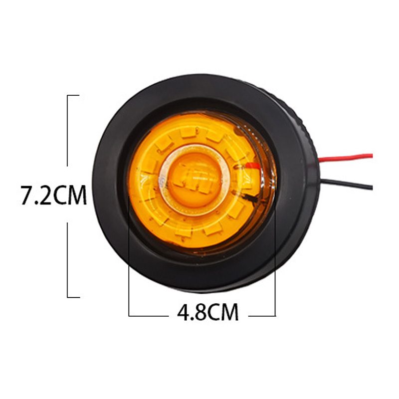 12V/24V 12灯 Red / Amber / White Truck Trailer Side Marker Light Model 2015 image 3