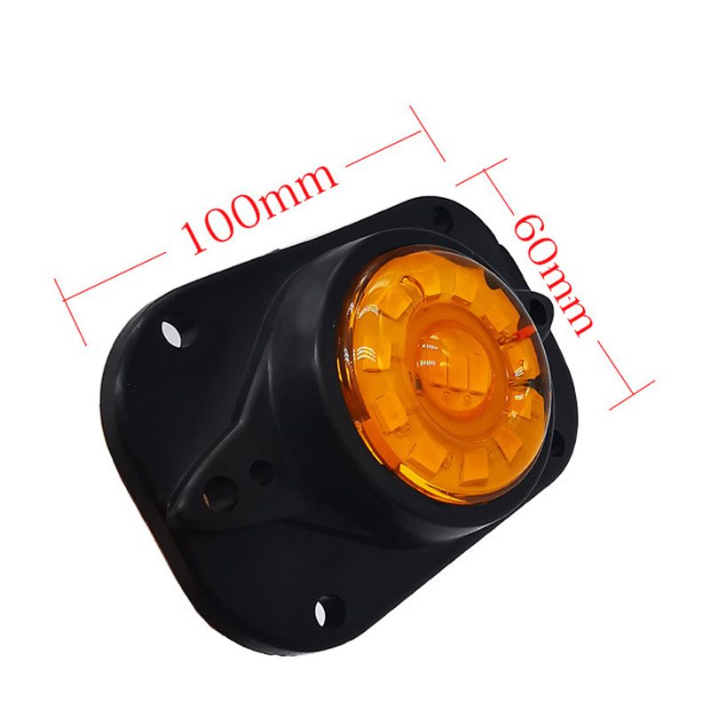 12V/24V 12灯 Red / Amber / White Truck Trailer Side Marker Light Model 2016 image 3