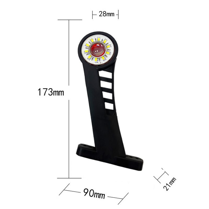 12V/24V 20灯 Red / Amber / White Truck Trailer Side Marker Light Model 2020 image 5
