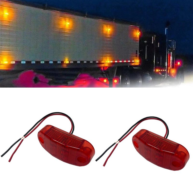 9V/30V 2灯 Red / Amber / White / Blue / Green Truck Trailer Side Marker Light Model 2022 image 3