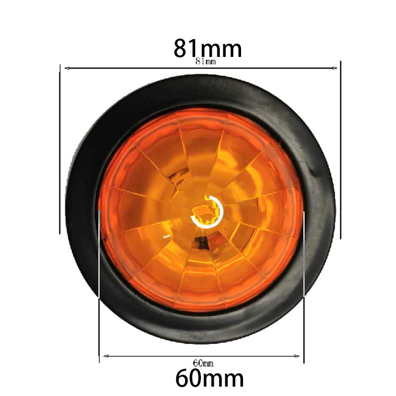 12V/24V 14灯 Red / Amber / White Truck Trailer Side Marker Light Model 2037 image 3