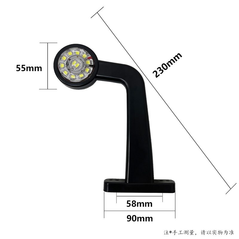 12V/24V Red / Amber / White / Blue / Green Truck Trailer Side Marker Light Model 2055 image 6