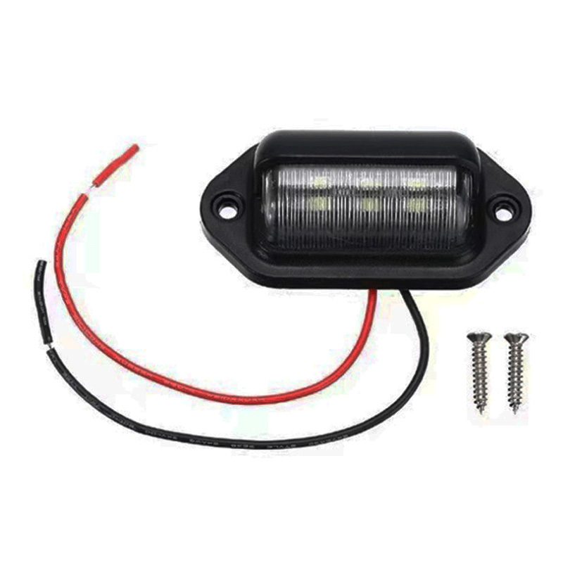 12V/24V 6灯 White Trailer License Plate Light Model 9001 image 4