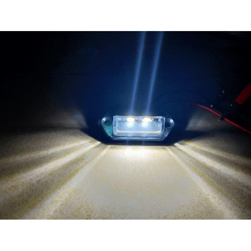 30V 4灯 White Trailer License Plate Light Model 9002 image 4