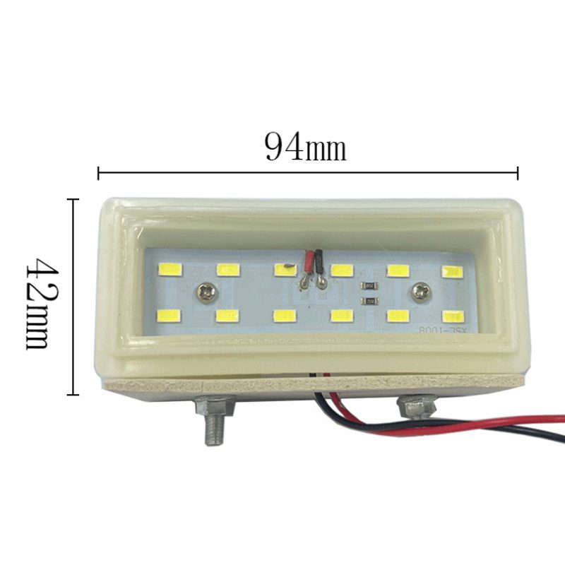 24V 12灯 White Trailer License Plate Light Model 9003 image 3